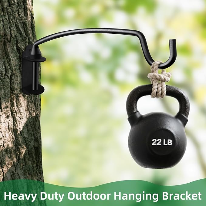 Plant Hooks for Wall Hanging Plant Bracket with Ajustable Angles for Bird Feeder, Wind Chimes, Flower Basket 12.2 Inches