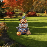 Briarwood Lane Halloween Pumpkin Stack Metal Art