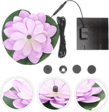 1Set Water Lily Solar Fountain Outdoor Solar Powered Fountain for Garden and Pool Decoration Easy to Clean Durable Design for Beautiful