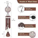 Retirement Gift for Woman, Happy Retirement Gifts for Women Men Teacher Coworkers Colleague Friends, 37" Hummingbird Retirement Wind Chimes Decoration