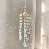 Sun Catchers with Crystals Hanging Crystals Prisms Suncatcher Crystal Suncatchers Hanging Wind Pendant for Window Garden Home (Type-A)