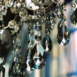 10pcs 63mm Teardrop Chandelier Crystals, Clear Crystal Chandelier Prisms Pendants Parts Beads, Hanging Decoration for Wedding Party