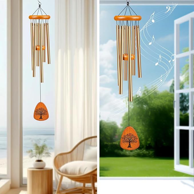 Gifts for Mom, Moms Wind Chimes, Best Gift for Mom, Mother Birthday Gift from Daughter Son, Love Reminder Gifts for Birthday Thanksgiving Christmas