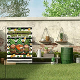 St Patricks Day Gnome Garden Flag The Leprechauns Made Me Do It Shamrock Irish March Black and White Stripes Garden Flag St Patricks Day Double Sided House Flag for Outside Yard Decorations 12×18 Inch