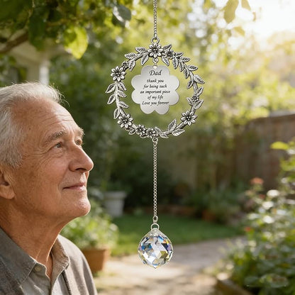 Thank You Gifts for Dad,Suncatcher Birthday for Men,Sun Catcher Gifts for Dad Christmas Birthday Thanksgiving