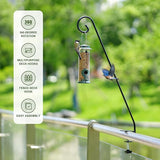 MIXXIDEA Heavy Duty Extensible Deck Hook - Adjustable for Hanging Bird Feeders, Plants, Suet Baskets, Wind Chimes, Lanterns