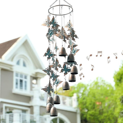 Taman Wind Chime - 30" Butterfly Metal Wind Chimes Valentine's Day Gift for Outside Memorial Sympathy Gift for Home, Outdoor, Yard, Patio,Garden Decor
