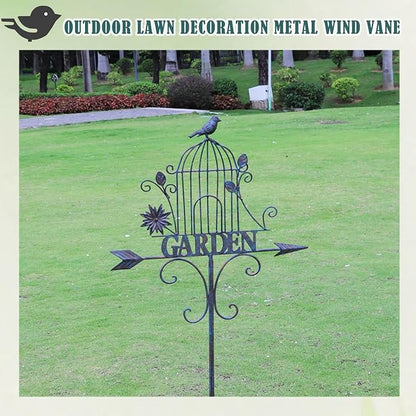 Decorative Garden Stakes，Metal Garden Sign for Outdoor Lawn Backyard Porch Pathway Decor