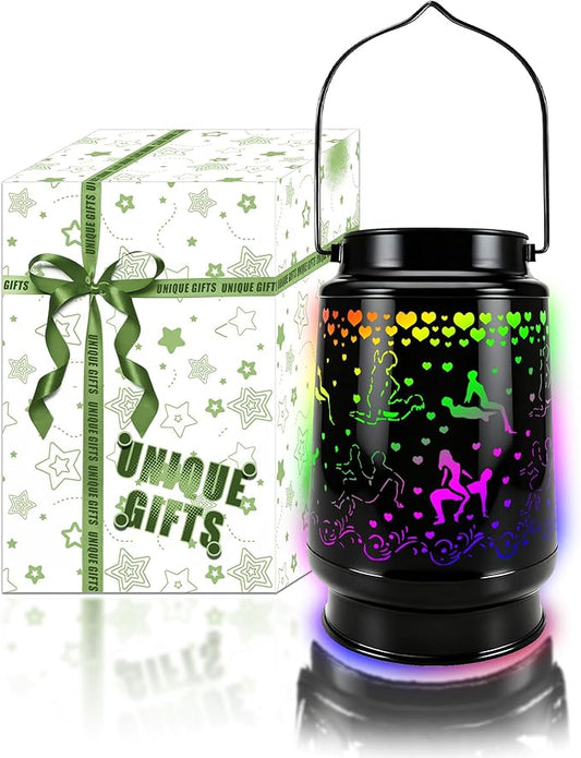 Valentine's Day Gifts for Him Her Anniversary Couple Gift Rechargeable Lantern Lamp Night Light Gag Gifts for Women Men Girlfriend Boyfriend Husband Wife for Birthday Wedding Funny Present