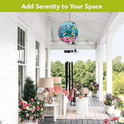 Briarwood Lane Springtime Hummingbirds Illuminated Wind Chime