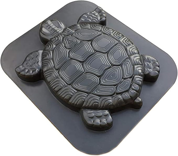 Concrete Molds DIY Unique Turtle Shape Stepping Stone Molds Reusable Personalized Garden Decor Tortoise Pavement Mold for Crafting Statue, Pathway, Stepping Stones