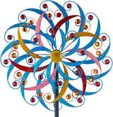 DREAMYSOUL Wind Spinners Outdoor, 20 Inches Dia Extra Large Metal Wind Spinner, Colorful Windmills Kinetic Wind Sculptures and Spinners for Yard Garden Outside Patio Lawn Decor