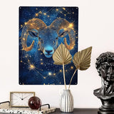 Aries of the Zodiac Signs,Metal tin sign,Exquisite plaque poster wall art decor,for living room,cafe,Yard,Patio,Bedroom,pub,club,Charming Artwork for Astrology Lovers,12x16 inch