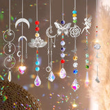 JYNTERPLAY 434Pcs Sun Catchers DIY Making Kit for Adults Arts and Crafts Crystal Suncatcher Hanging Prism Rainbow Maker for Indoor Window Garden Christmas Decor Fairy Lotus