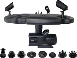 HALF OFF PONDS Floating Fountain, 1.2 HP Pond Aerator, 100 ft Cord, 10,000 GPH Water Pump, 11 Spray Patterns, Color-Changing LED Lights, for Large Ponds, Lakes & Water Gardens
