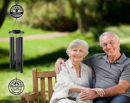 Personalized Anniversary Wind Chime Gift,15th 20th 25th 30th 35th 40th 50th 60th 65th 70th Any Year Anniversary Wedding Gift for Couple,Custom Wind Chime Gifts for Him or Her or Parents