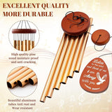Wazzio Memorial Wind Chimes, 25" Sympathy Gifts for Loss of Loved One, Memorial Gifts for Loss of Mom Dad, Bereavement Gift Ideas for Garden Home Outdoors