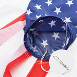2 Pack American Flag Windsock, 40 Inch USA 4th of July Decorations Outdoor, Fade Resistant Stars & Stripes Patriotic Decor, Red White and Blue Wind Socks for Outside Memorial Day Yard Garden Decor