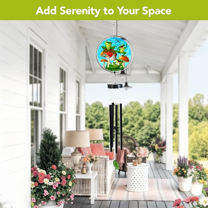 Briarwood Lane Happy Frogs Illuminated Wind Chime
