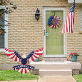 hogardeck 4th of July Decorations Outdoor, 28" Large Bald Eagle Patriotic Decorative Garden Stakes for Fourth of July Decorations, Memorial Day Metal American Eagle for Outside Yard Porch Lawn Decor