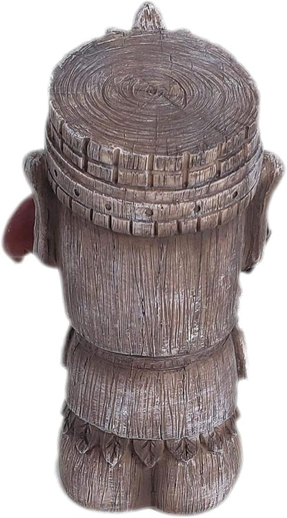 Funny Guy Mugs Garden Gnome Statue - Tiki and A Gnome - Indoor/Outdoor Garden Gnome Sculpture for Patio, Yard or Lawn
