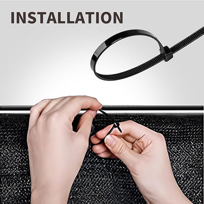 LOVE STORY Custom Size 3'x34' Black Balcony Privacy Screen,UV Block Privacy Fence Screen,90% Shield for Outdoor Pool Garden Apartment Railing