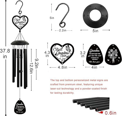 Wind Chime Gifts for Grandma for Grandma from Grandkids Grandma Birthday Gifts Outdoor Wind Chimes for Garden Yard Patio Porch Decor