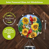 Briarwood Lane Cardinals and Sunflowers Illuminated Wind Chime
