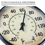 Thermometer Indoor Outdoor Patio Weather Thermometer Wall Hummingbird No Battery Required Hanging Decor Hygrometer
