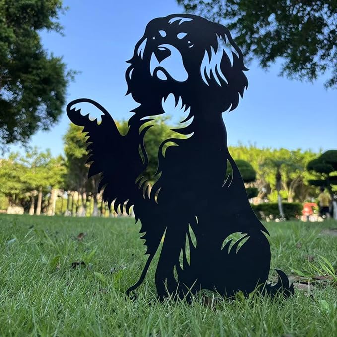 Cavalier King Charles Spaniel Metal Stakes, Cavalier King Charles Spaniel Garden Signs, Dog Memorial, Gift for Dog Lovers.