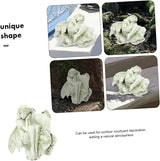 Toyvian Sleeping Resin Figurine Garden Statue Decor for Home Outdoor Lightweight Sculpture for Desk Elegant Fairy Ornament