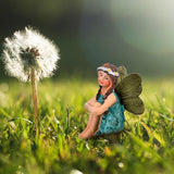Blulu 6 Pieces Garden Miniature Fairies Accessories Fairy Garden Decor with Stick Mini Figurines Accessories Ornaments for Outdoor Indoor Yard Lawn Decoration