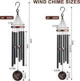 Wind Chimes for Outside, Vintage Hummingbird Deep Tone Wind Chime Outdoor Clearance, Patio Porch Balcony Decoration, Garden Hanging Decor Gifts for Women Mom Grandma (34" Hummingbird)