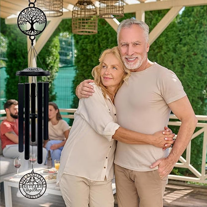 60th Wedding Anniversary Wind Chime Gifts for Parents Couple Husband Wife Friends Keepsake Decoration for Home or Garden