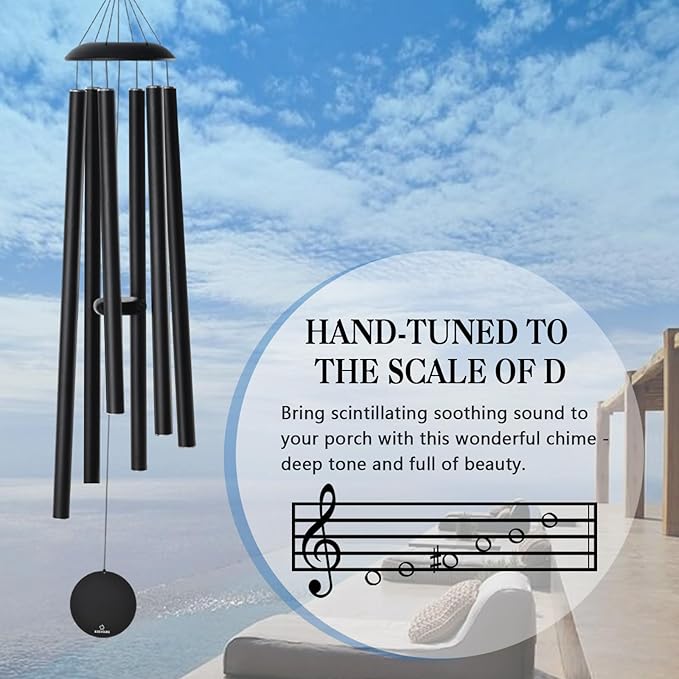 Extra Large Wind Chimes for Outside Deep Tone, Sympathy Memorial Gifts for Loss of Loved One, 62" Church Chime with Beautiful Soothing Sounds Outdoor Garden,Yard and Patio