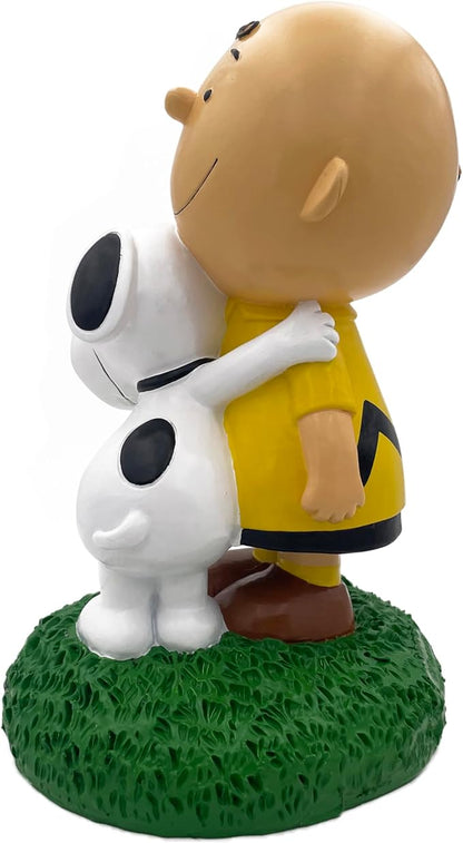 Peanuts® Charlie Brown & Snoopy Hugs Everyday Outdoor Garden Statue, 8" Tall, Officially Licensed Peanuts® Product…