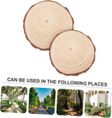 BESPORTBLE 2pcs Wooden Garden Stepping Logs Outdoor Patio Pathway Flagstone Stepping Stones with Delicate Texture for Flower Bed Decoration