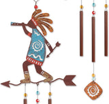 Sunset Vista Designs Kokopelli Arrow Wind Chime, 22"