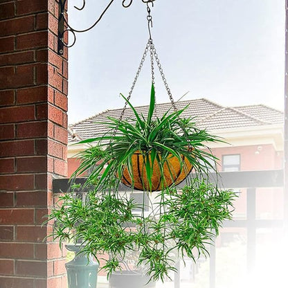 SOFTMED Swivel Plant Hanger Hooks 4PACK, Swivel Hooks for Hanging Plants Heavy Duty (Black-4pcs)