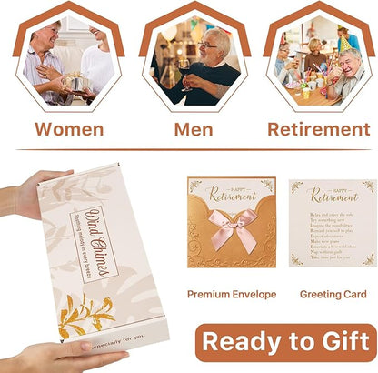 AMBOBE Retirement Gift for Woman Men, 32" Wind Chimes Retirement Gifts, Happy Retirement Gifts for Women Coworker Boss Teachers Nurses Friends, Going Away Farewell Gift Ideas Retirement Decorations