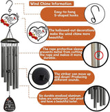 40"Memorial Wind Chimes for Loss of Mother, Wind Chimes in Memory of a Loved one,Memorial Gifts for Loss of Mom,Sympathy Gifts, Bereavement Condolence Remembrance Gift ,Large Wind Chime Outside