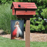 YISHOW Divine Mercy Garden Flag Double Sided Vertical Religious Faith Jesus Christian House Flags Yard Signs Outdoor Decor 12.5"X18"