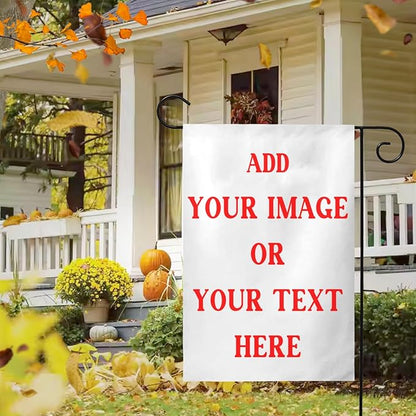 Custom Garden Flags for Outside Personalized Flag Customizable with Picture Make your Own Banner Customized Yard Decor 12x18 Double Sided Small