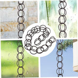 VOSAREA Decorative Copper Gutter Downspout Chain 1M Garden Rainwater Diverter Hummingbird Design for Outdoor Winter Drainage