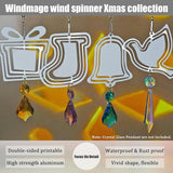16Packs 3inch Sublimation Wind Spinner Blanks 3D Aluminum Metal Wind Sculpture Kinetic Spinners for Yard and Garden Indoor Art Sublimation Christmas Ornament Hanging Decoration