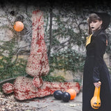 2PCS 5ft Halloween Decorations Scary Dead Victim Props, Hanging Corpse in Bag Body Bag Creepy Haunted House Decor Set, Halloween Outdoor Indoor Party Decorations (Assembly Needed)