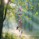 Wind Chimes for Outside Bigfoot, Metal Bigfoot Wind Chimes with 6 Chimes and 4 Aluminium Tubes, Beautiful Sounds Sasquatch Gifts for Outside, Home, Lawn, Porch, Patio, Garden Decor, Yard Decoration