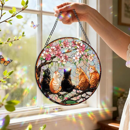 Sun Catchers Indoor Window, Acrylic Rainbow Suncatcher Window Hanging Decoration for Living Room Bedroom Summer Home Balcony Ornaments Decoration (SC2241)