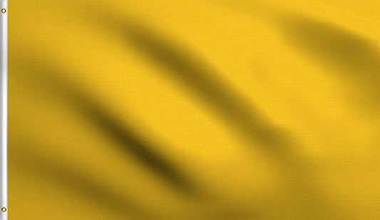 DMSE Solid Gold Flag, 3x5 Flag, UV Resistant, Fade Resistant Material with Metal Grommets (3ft x 5ft), (Nylon), (Gold)