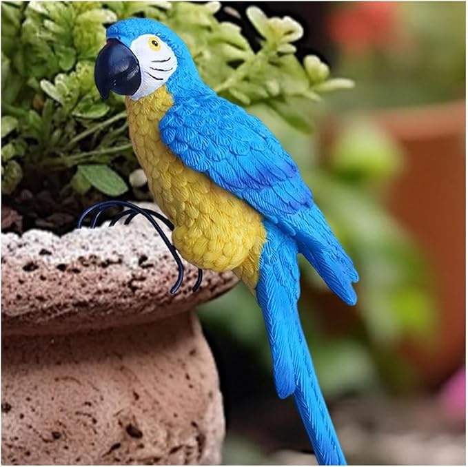 Garden Decor Resin Bird Statues Garden Decorative Sculptures Outdoor Decor Outdoor Decor(F)
